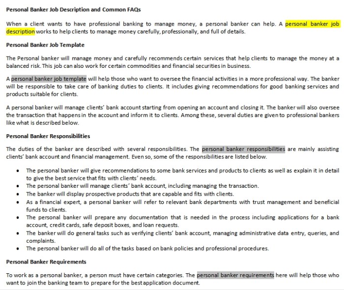 Wells Fargo Personal Banker Job Description – Your Guide Wells Fargo Personal Banker Job Description – Your Guide