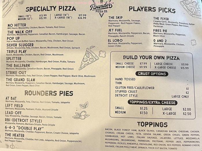 Rounders Pizza Tyler TX Menu – Your Guide Rounders Pizza Tyler TX Menu – Your Guide