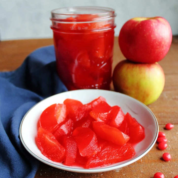 Red Hot Cinnamon Apples Recipe with Cinnamon Candies Cinnamon apples recipe with red hots