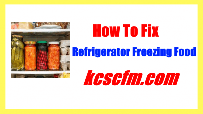 Why does my refrigerator freeze food